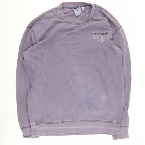 Adidas Unisex Purple Pullover Sweatshirt M