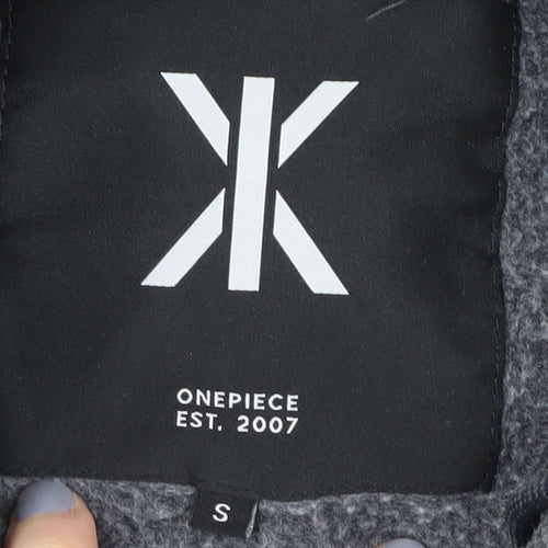 Onepiece Unisex Adults Grey Full Zip Hoodie S