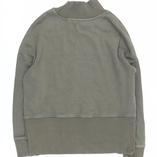 Next Women's Green Pullover Sweatshirt, Size S, Mock Neck