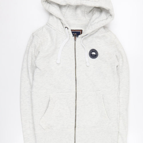 SoulCal & Co Women's Ivory Zip Hoodie Size 6