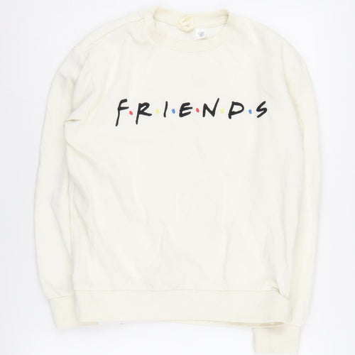 H&M Women's Ivory Friends Pullover Sweatshirt XS