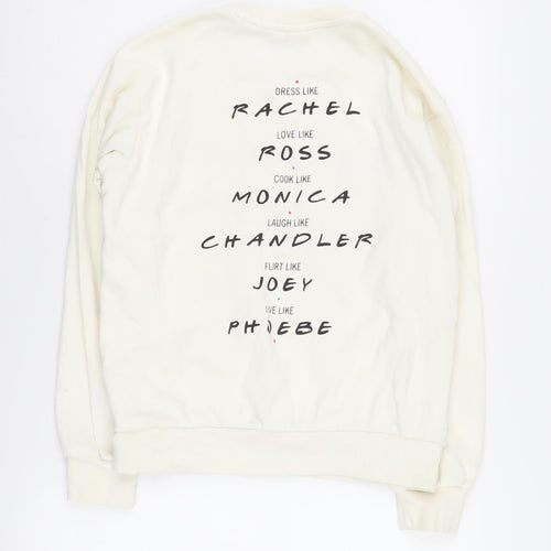 H&M Women's Ivory Friends Pullover Sweatshirt XS
