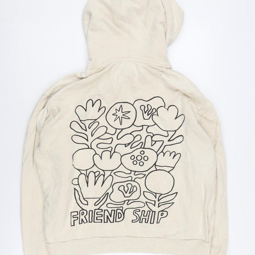 Levi's Women's Beige Pullover Hoodie, Size S, Graphic Print