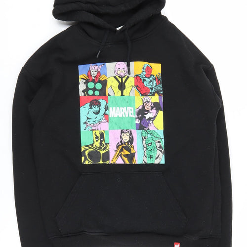 Marvel Unisex Adults Black Pullover Hoodie Size M