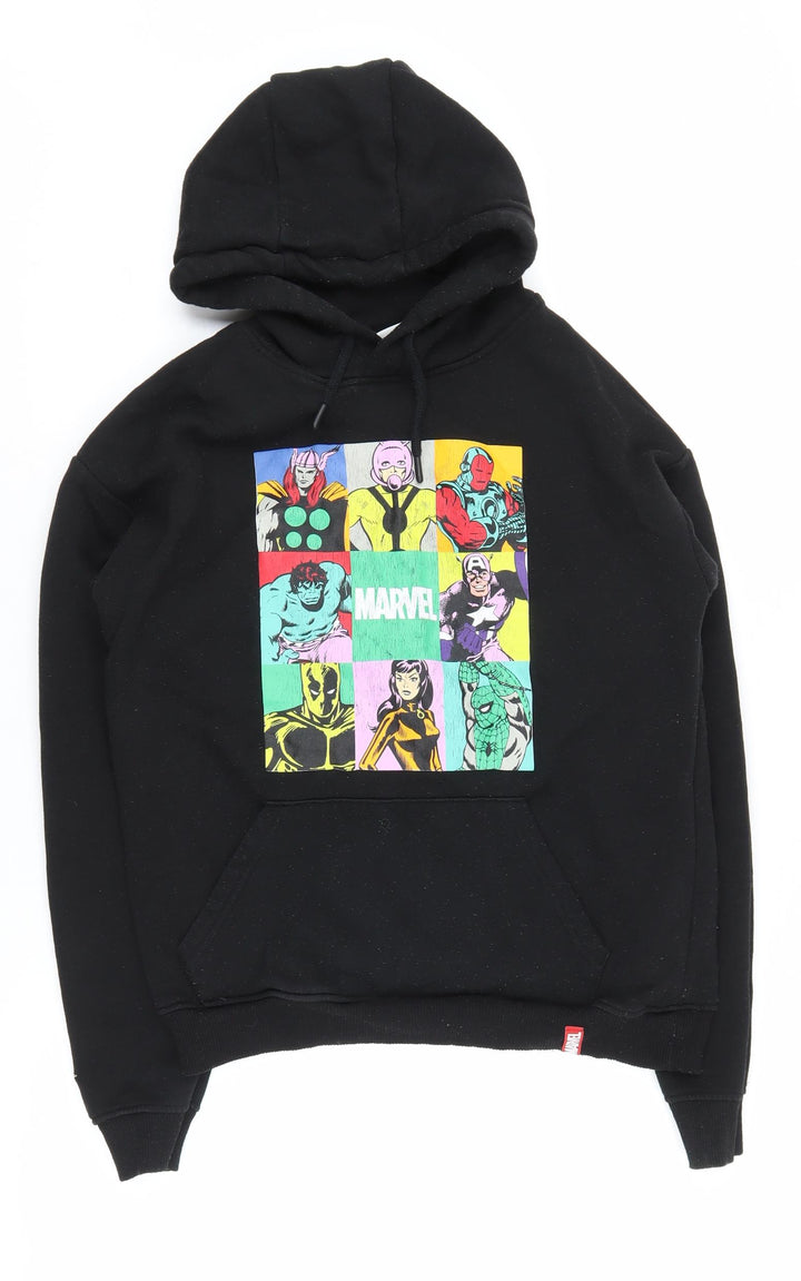 Marvel Unisex Adults Black Pullover Hoodie Size M