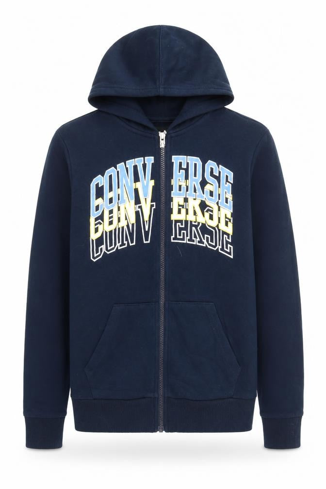 Converse Boys Blue Full Zip Hoodie - Size 12-13 Years