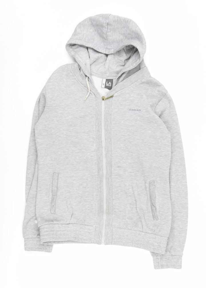 LA Gear Women's Grey Full Zip Hoodie Size 12