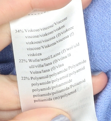 Basler Women's Blue Striped Pullover Jumper Size 18