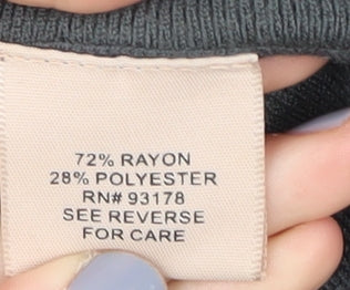 Philosophy Women's Grey A-Line Midi Skirt M