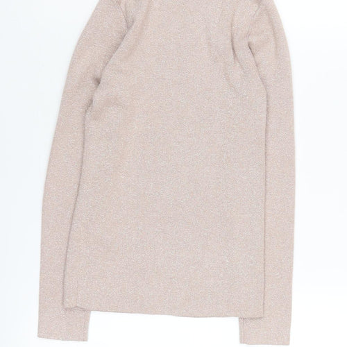 Lipsy Girls Beige Pullover Jumper, 9-10 Yrs, Crew Neck