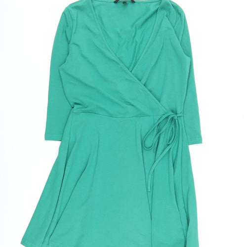 Vero Moda Women's Green Wrap Dress Size S