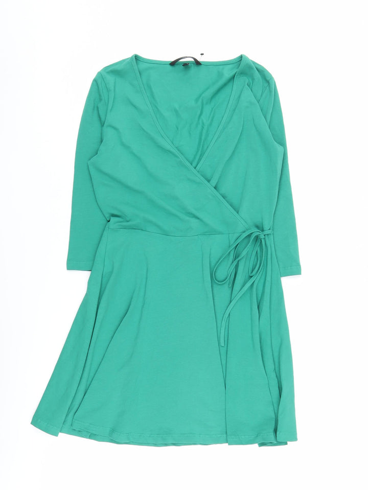 Vero Moda Women's Green Wrap Dress Size S