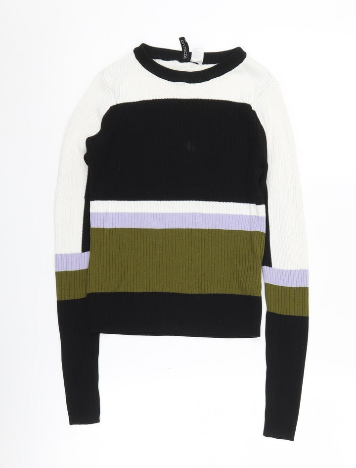 H&M Women's Multicoloured Pullover Jumper S
