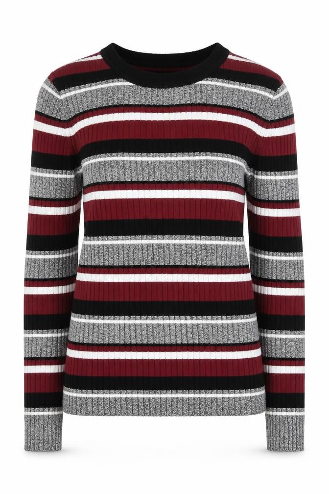 Front view of H&M Women's Multicoloured Striped jumper XS