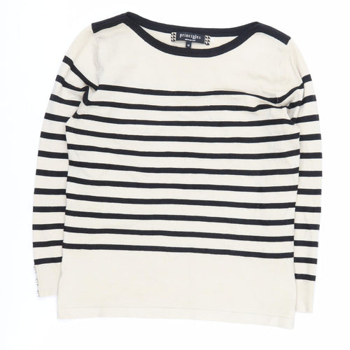 Principles by Ben de Lisi Women's Multicoloured Striped Pullover Jumper Size 12