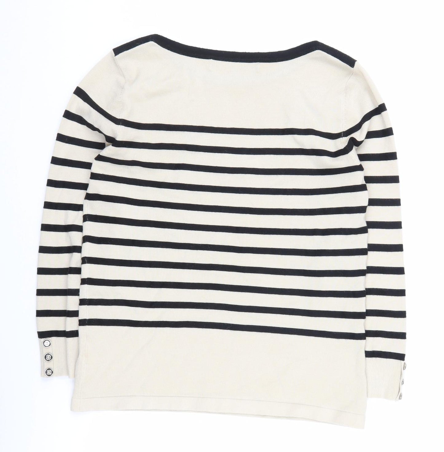 Principles by Ben de Lisi Women's Multicoloured Striped Pullover Jumper Size 12