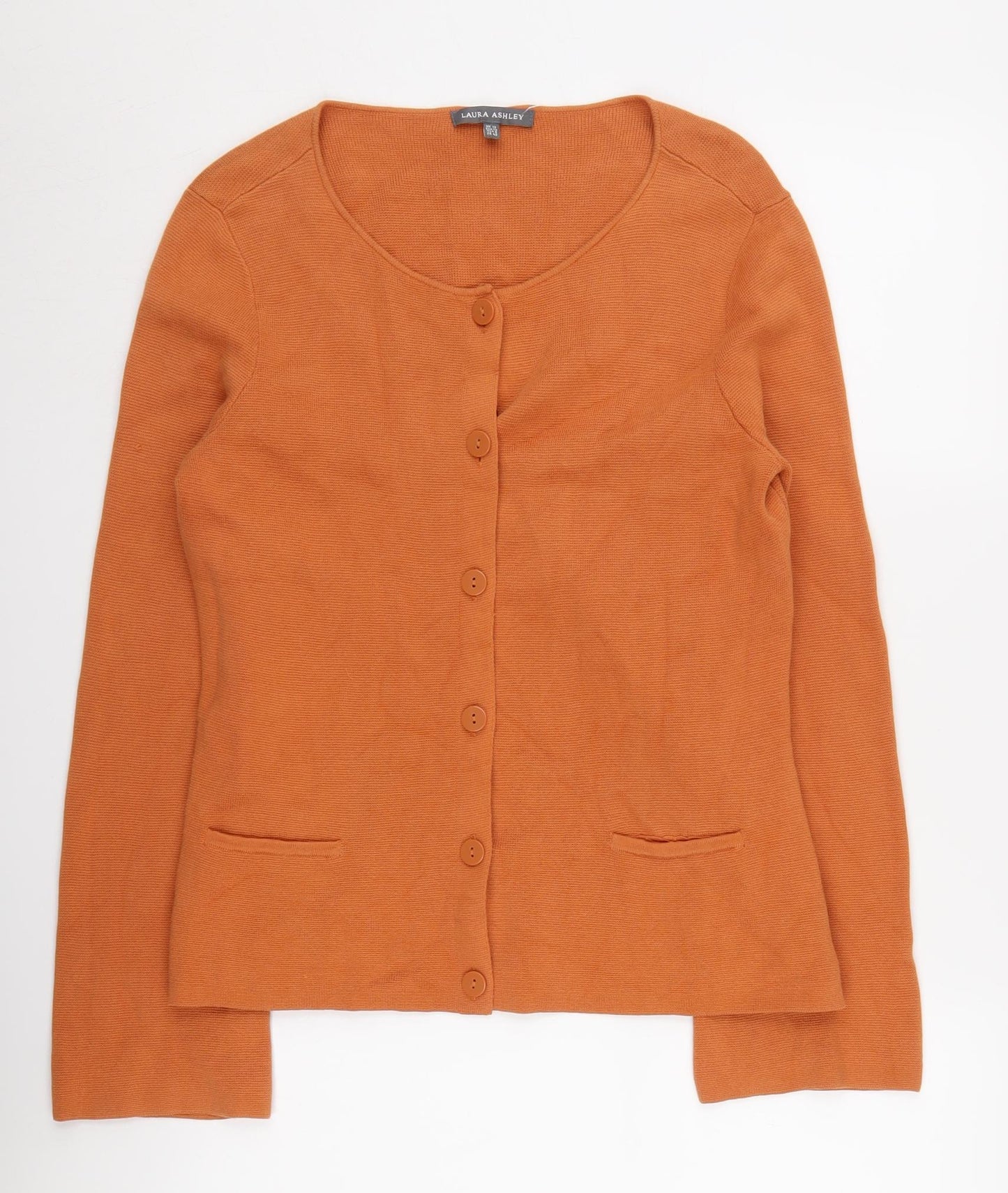 Laura Ashley Women's Orange Cardigan UK 12