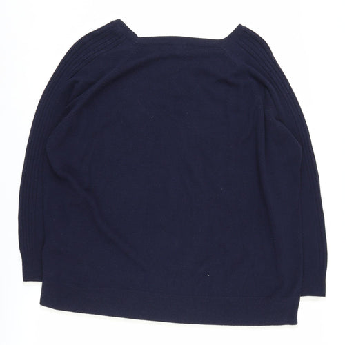 Next Women's Blue Star Pullover Jumper Size 22