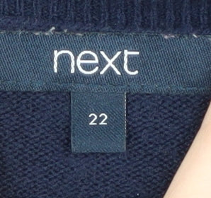 Next Women's Blue Star Pullover Jumper Size 22