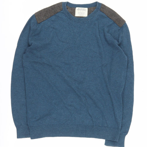 Burton Menswear Blue Medium Pullover Jumper