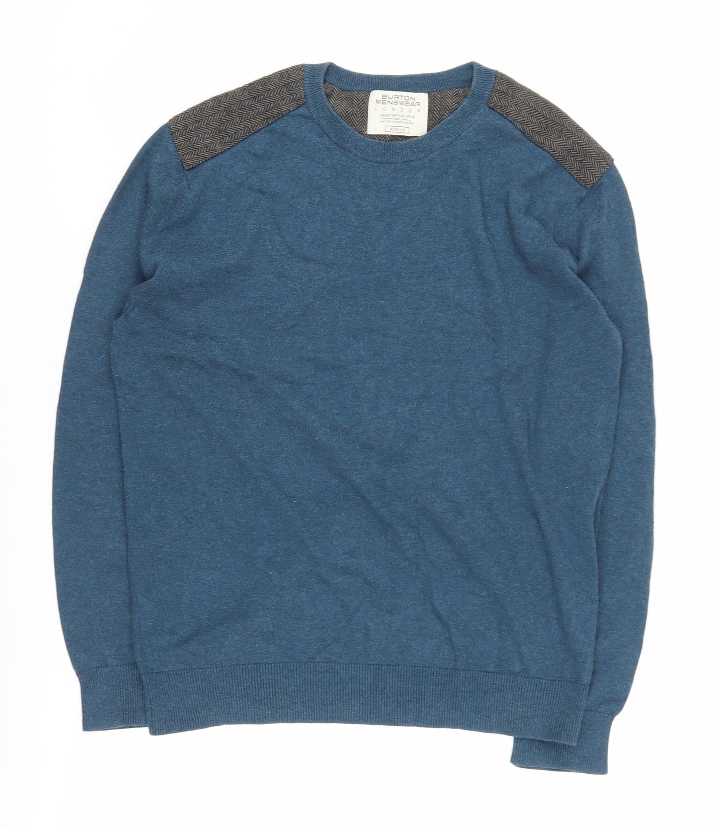 Burton Menswear Blue Medium Pullover Jumper