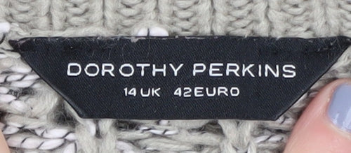 Dorothy Perkins Women's Beige Pullover Jumper Size 14