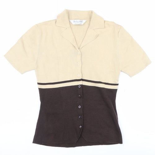 Dorothy Perkins Women's Beige Brown Cardigan UK 12