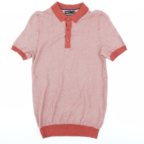 Marks and Spencer Women's Red Polo Shirt XS