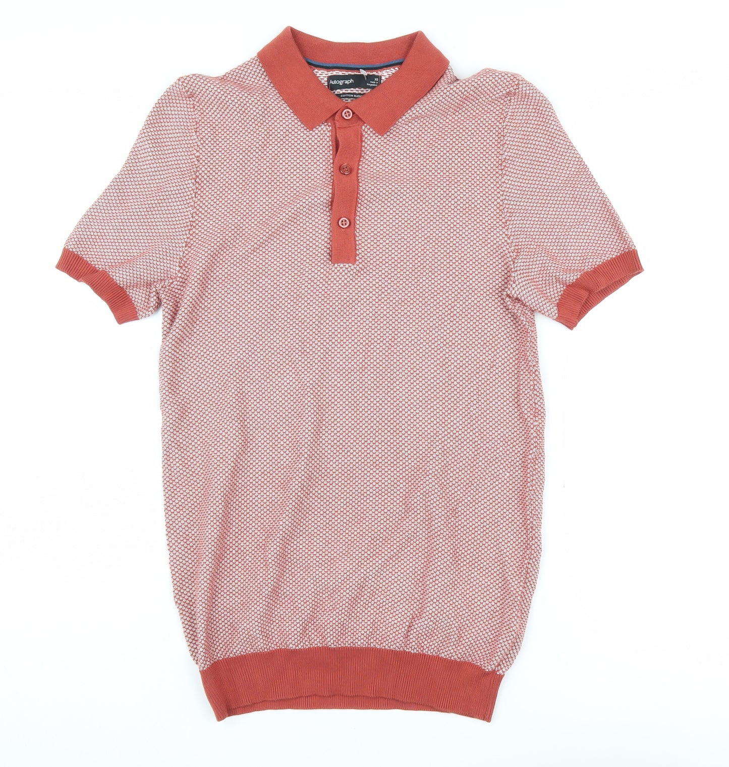 Marks and Spencer Women's Red Polo Shirt XS
