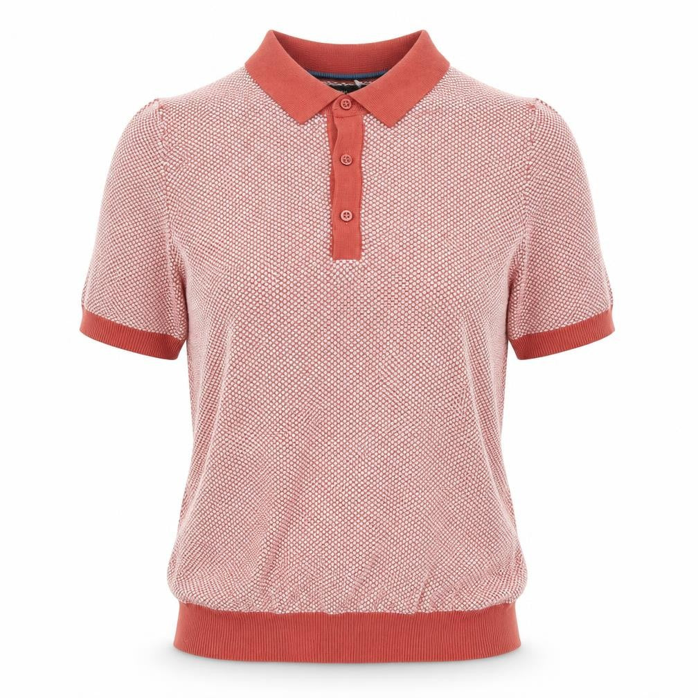 Front view of Marks & Spencer Women's Red Polo Shirt XS