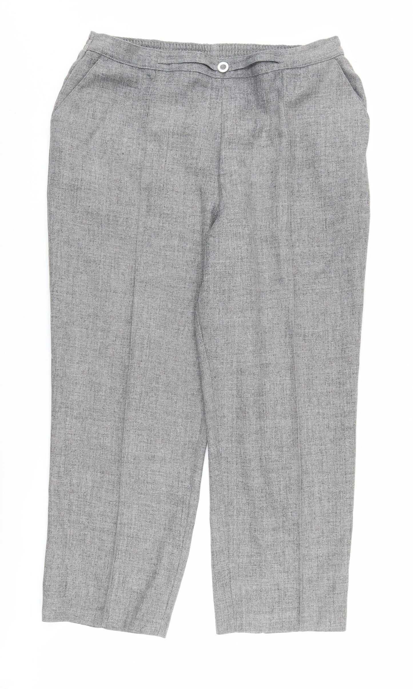 Marks and Spencer Womens Grey Trousers Size 18 Regular
