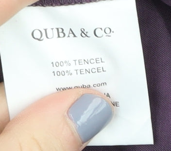 QUBA & Co. Purple Women's Shirt Dress Size 10