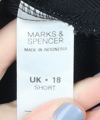 Marks and Spencer Black Women's Straight Trousers