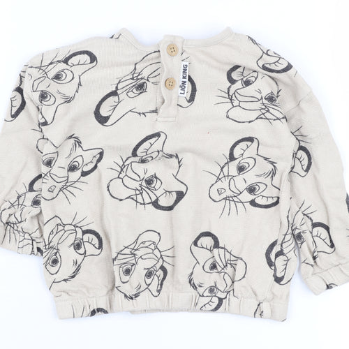 Disney Lion King Beige Unisex Baby Jumper 9-12 Months