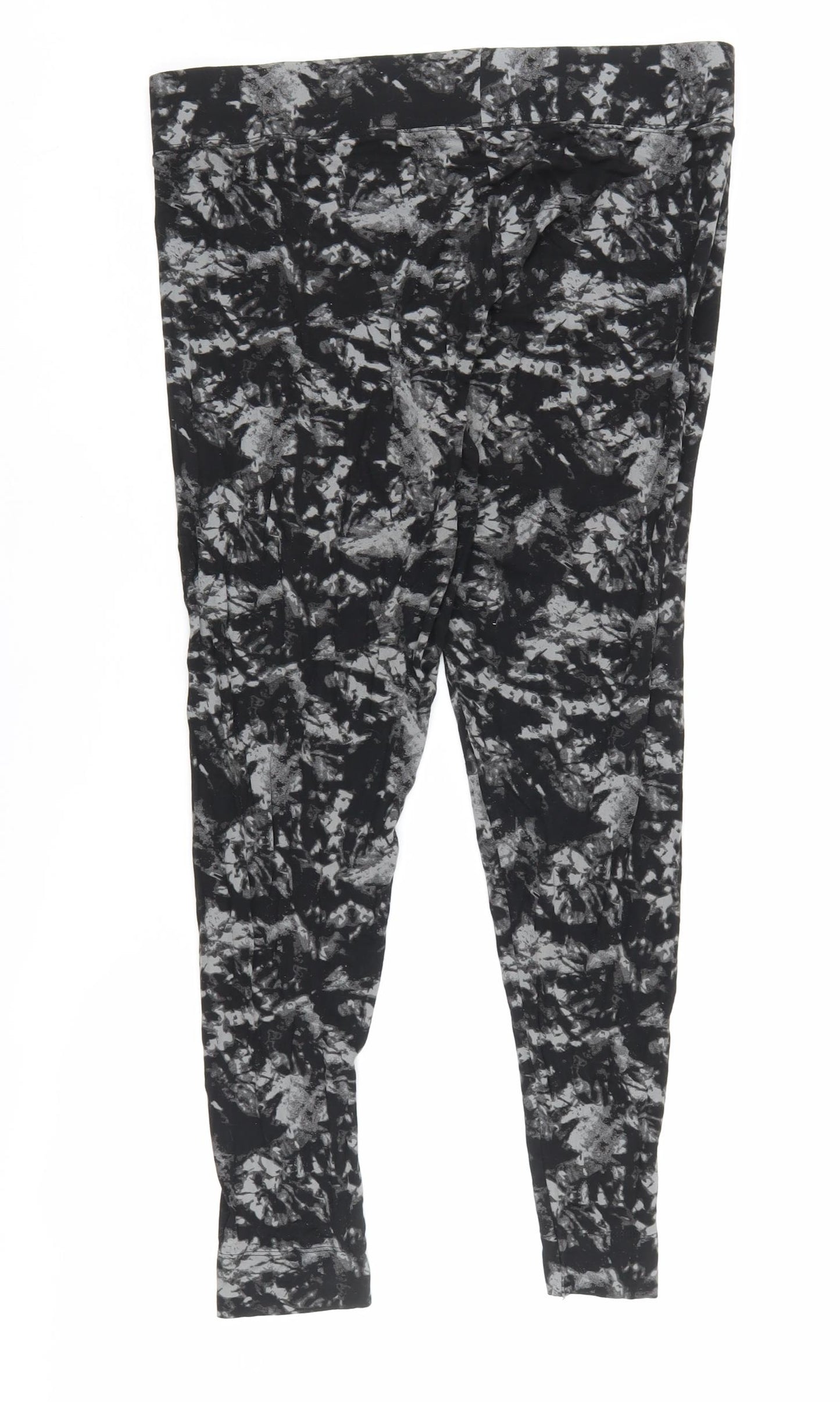 Marks and Spencer Women's Black Tie Dye Ankle Leggings Size 16