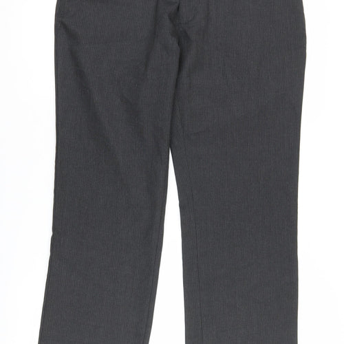 Next Men's Black Straight Trousers - Size 34