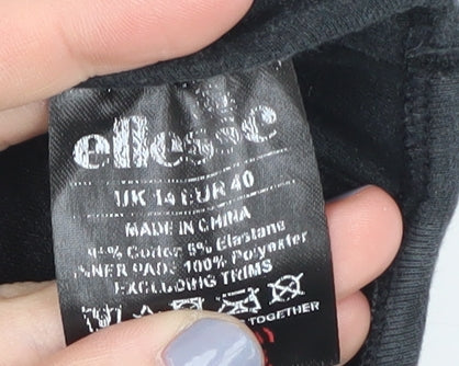 Ellesse Women's Black Camisole Tank Top Size 14 Stretch