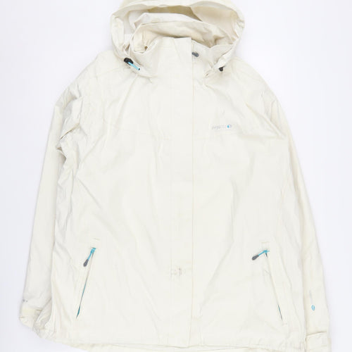Regatta Women's White Waterproof Hooded Rain Coat Size 20