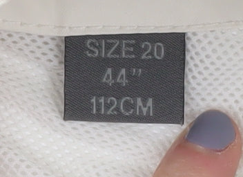 Regatta Women's White Waterproof Hooded Rain Coat Size 20