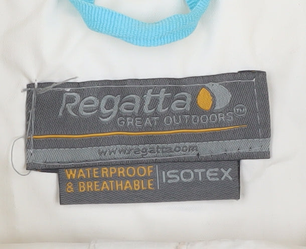 Regatta Women's White Waterproof Hooded Rain Coat Size 20