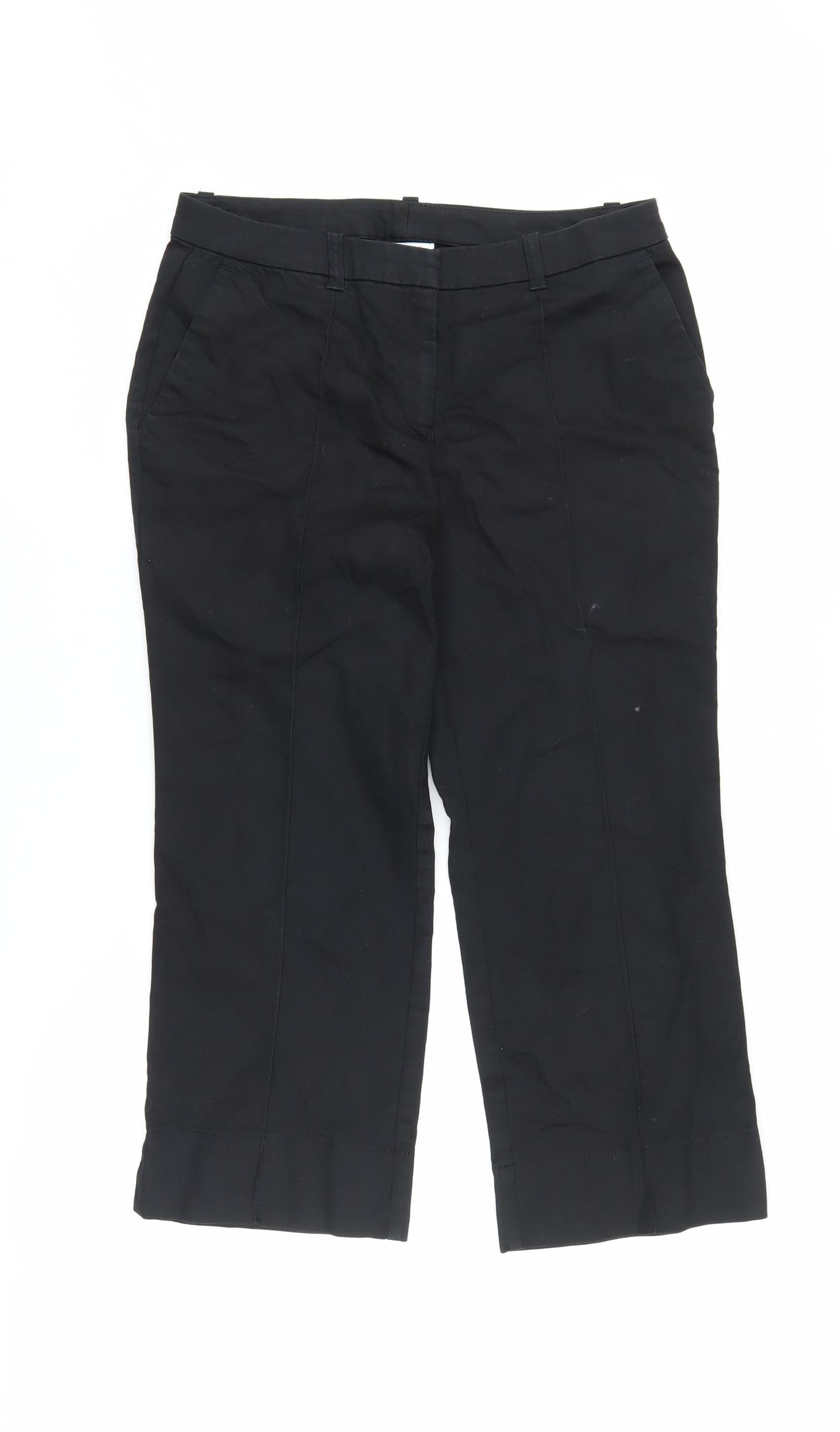Next Women's Black Trousers, Size 12, Cotton Blend
