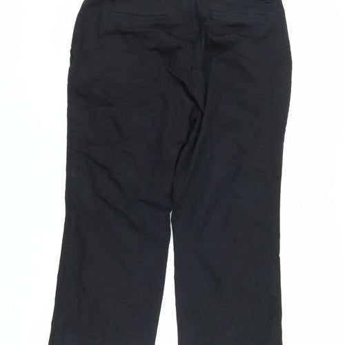 Next Women's Black Trousers, Size 12, Cotton Blend