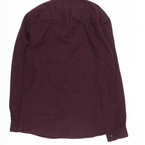 Marks and Spencer Men's Red Band Collar Shirt M