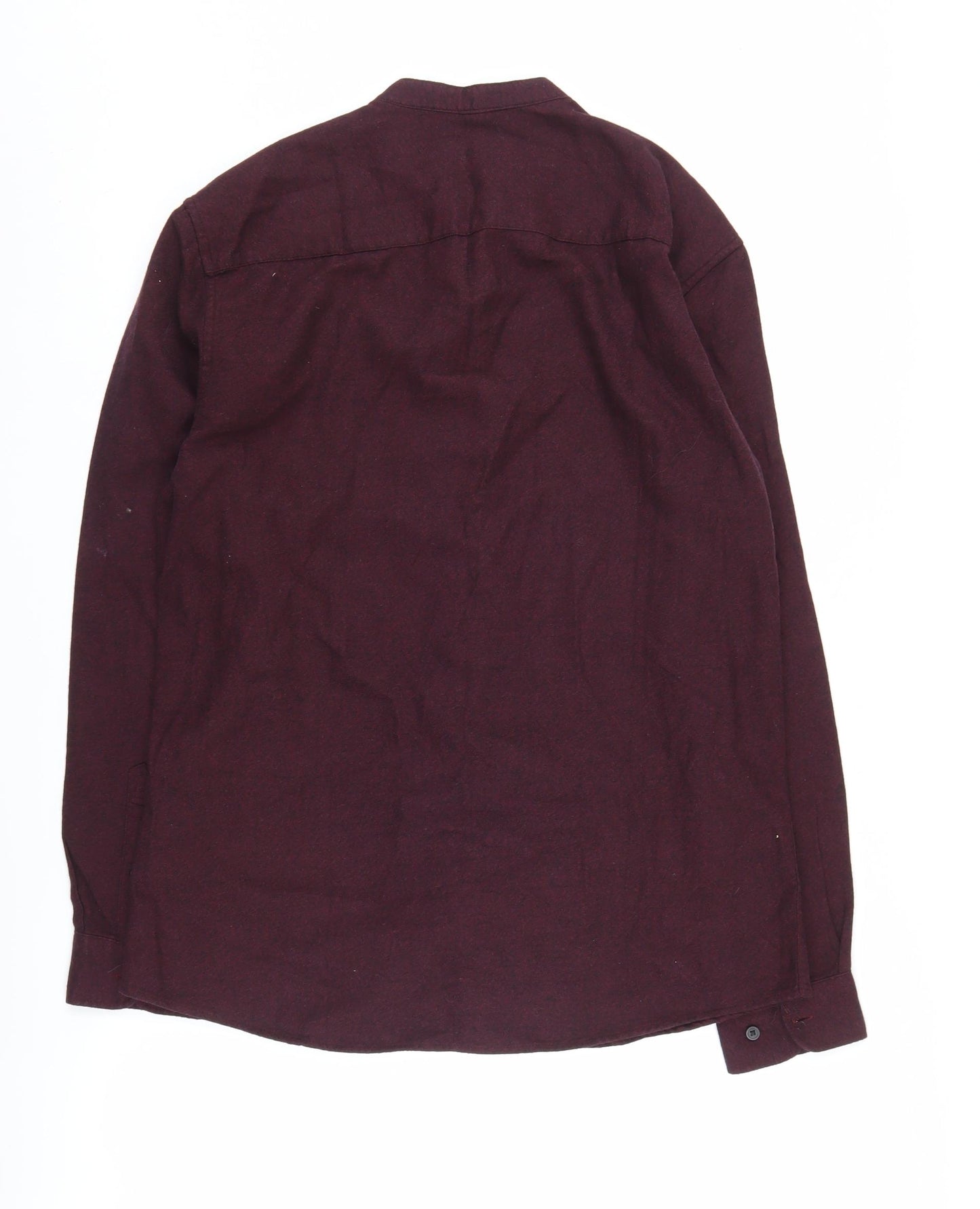 Marks and Spencer Men's Red Band Collar Shirt M
