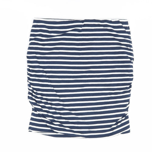Hush Women's Blue Stripe Pencil Skirt M
