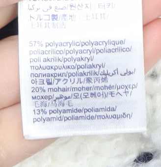 Tommy Hilfiger Women's Blue Striped Chunky Knit Jumper L