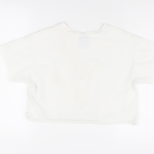 Champion Unisex White XS Basic T-Shirt Sports Logo