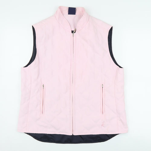 Tulchan Women's Pink Quilted Waistcoat, L