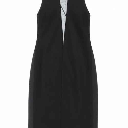 Next Women's Black Bodycon Midi Dress Size 8