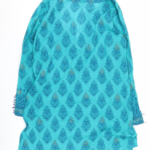 EAST Women’s Blue Geometric Tunic Top Size 14